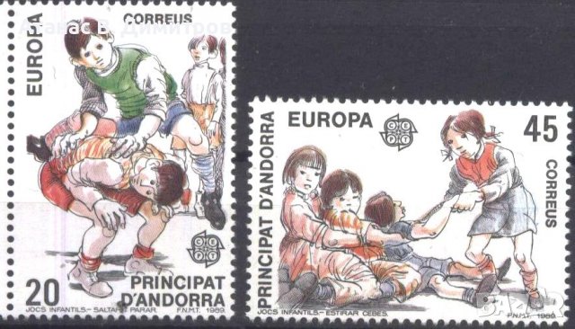 Чисти марки Европа СЕПТ 1989 от Андора, снимка 1
