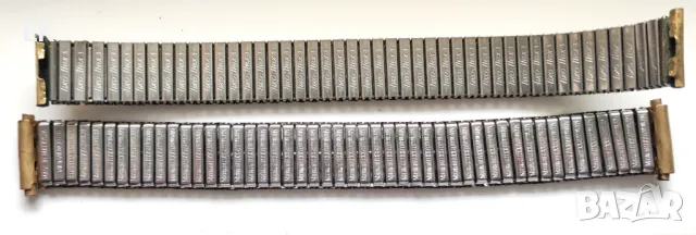 Метални разтегателни верижки за часовници, жълти, мъжки, снимка 2 - Каишки за часовници - 48536406