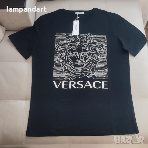 Тениска Versace Медуза в черно, снимка 1 - Тениски - 31334015