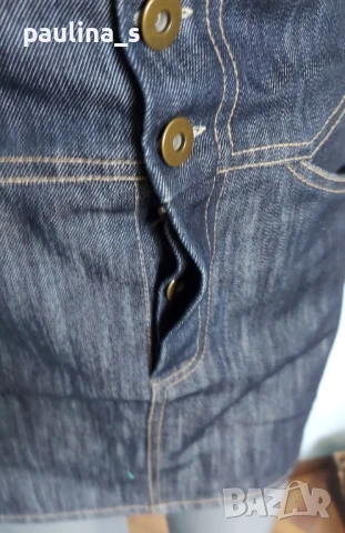 Два броя / Винтидж дънков марков сукман "Olympia" и "Motor jeans" , снимка 7 - Сукмани - 51299718