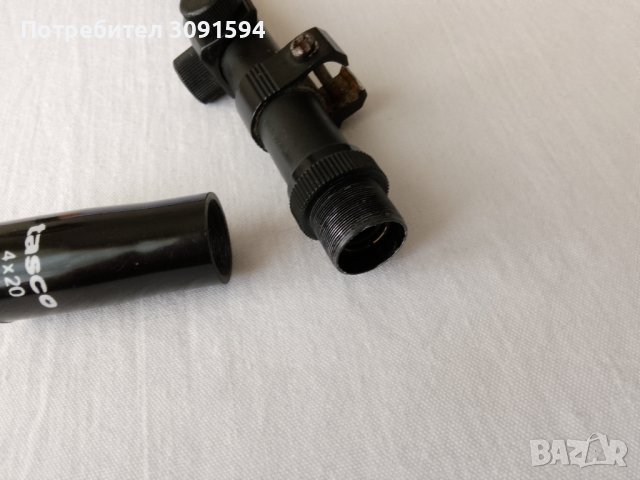 Tasco 4x20 tasco 4x20 оптика за малокалибрено или въздушно оръжие, не се вижда много добре или е за , снимка 8 - Антикварни и старинни предмети - 42748870