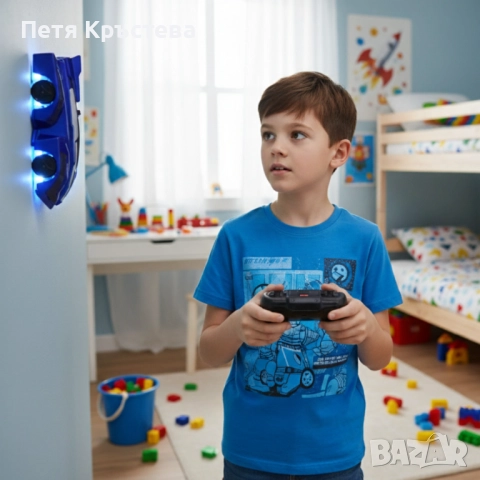 Антигравитационна каскадьорска кола – кара по стени, таван и под Stunt Car 360°, снимка 6 - Коли, камиони, мотори, писти - 52528409