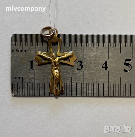 Златен Кръст 1.12гр., снимка 4 - Колиета, медальони, синджири - 51569639