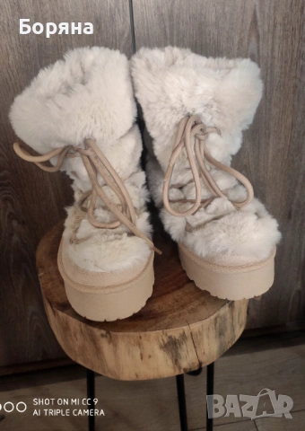 New Yorker нови бежове апрески с пух, снимка 9 - Дамски апрески - 53274545