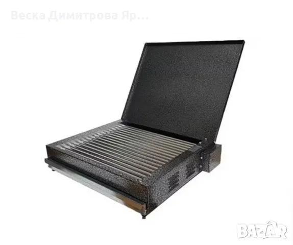 Електрическа скара, 2200W, неръждаеми тръби и капак