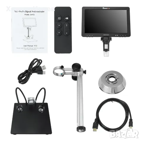 Цифров микроскоп MUSTOOL DM12 2000X LED 20MP 10,1 инча със светлини, снимка 6 - Друга електроника - 49476485