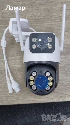 Двойна IP камера 6MP WiFi iCSee безжична нощно виждане, снимка 7 - IP камери - 45060514
