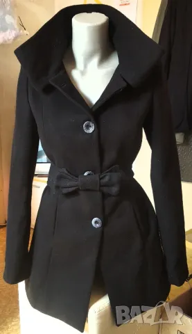 "LANISIA"-черно палто , снимка 2 - Палта, манта - 48714643