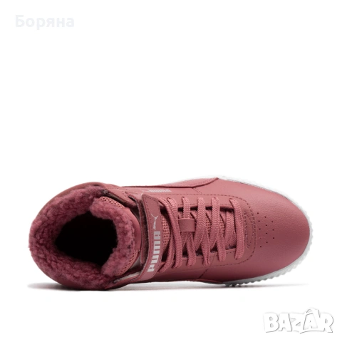 Puma Carina Mid Fur уникални пепел от рози дамски топли кецове с пух, снимка 5 - Маратонки - 53023864
