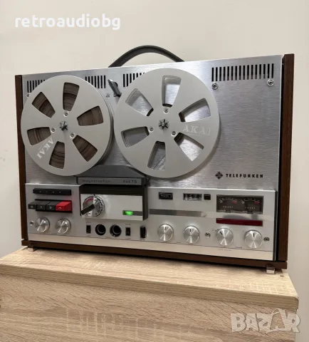 🔈Ретро ролков магнетофон с вграден усилвател и колони  TELEFUNKEN M204 TS E 4 - профилактиран