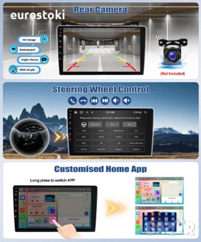 CAMECHO мултимедия за Fiat Ducato/Peugeot Boxer/Citroen Jumper, 2G + 64G, Android 13, екран 9 инча, снимка 8 - Аксесоари и консумативи - 51311705