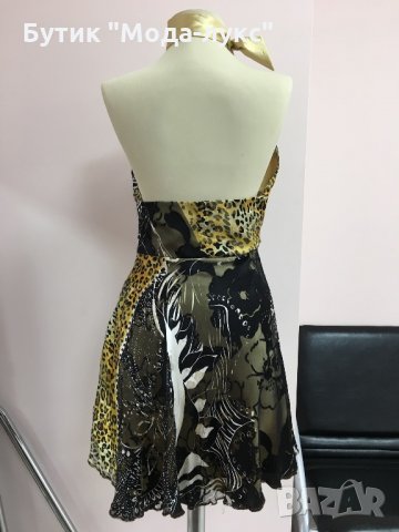 Къса рокля - леопардова, снимка 2 - Рокли - 29968634
