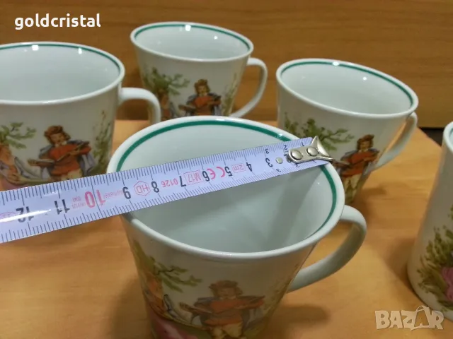Стар полски порцелан чаши за чай , снимка 4 - Антикварни и старинни предмети - 49691225