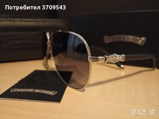 Мъжки оригинални слънчеви очила CHROME HEARTS , снимка 3 - Слънчеви и диоптрични очила - 40445055