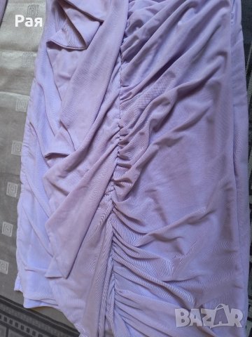 Дамска рокля в бледо лилаво, снимка 6 - Рокли - 50664696