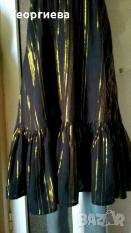 Рокля на H&M, в черно и златисто👗🍀XS,S,S//M👗арт.3079, снимка 3 - Рокли - 29935723