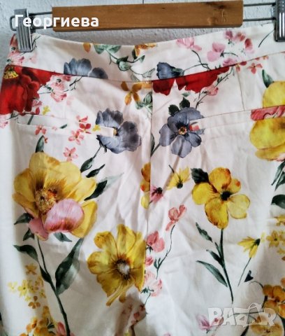 Сет прав памучен панталон + блуза от вискоза със същия десен, снимка 4 - Панталони - 37751380