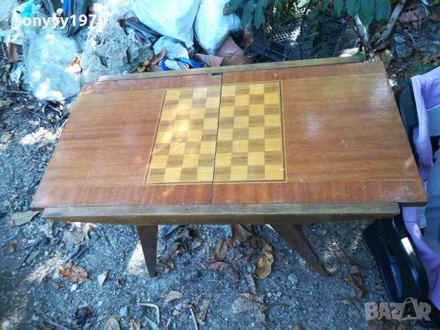 НЕВИЖДАНА СТАРА МАСА ЗА ШАХ АНТИК-FULL HD, снимка 9 - Колекции - 30178964