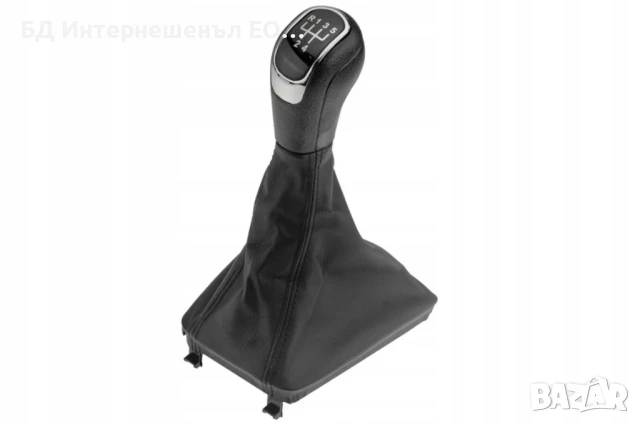 Топка за скоростен лост с маншон, Skoda Superb, Черен, 5 скорости