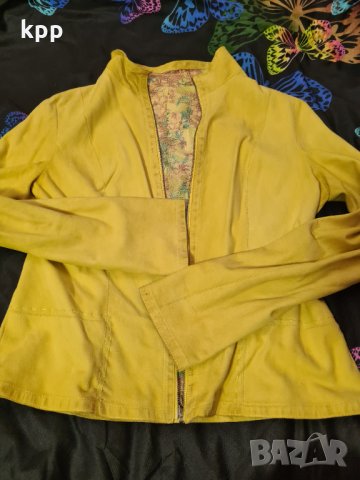 двулицево яке естествена кожа велур, снимка 5 - Якета - 34328525