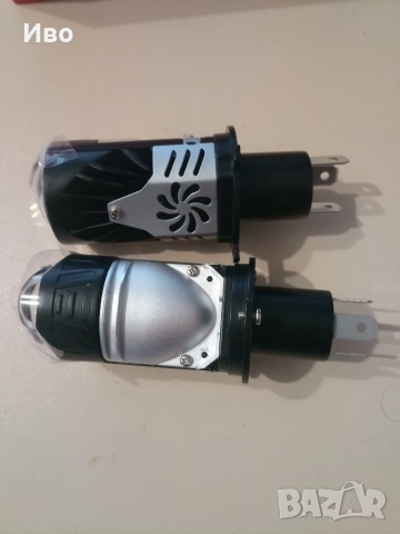 Лед крушки Laser X1 Н4 12V 100W с вградени лупи, снимка 4 - Аксесоари и консумативи - 53214605