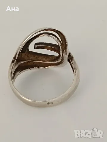 Красив сребърен пръстен , снимка 2 - Пръстени - 50347649