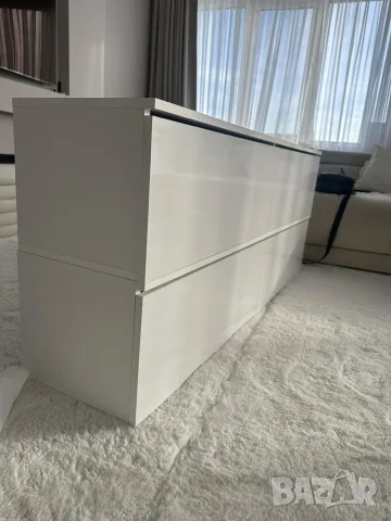Тв шкаф - бял гланц , бял , снимка 5 - Шкафове - 55736663