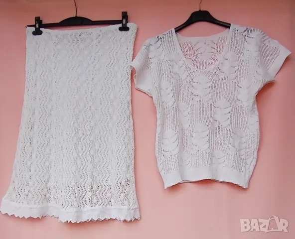 Дамски тоалет в две части, плетиво., снимка 1