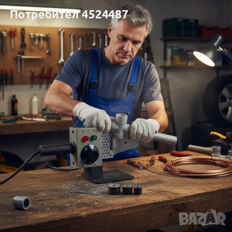 Професионална лепачка за PPR тръби 900W с регулируема температура (50–300°C)