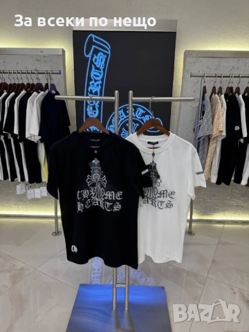 Мъжка Бяла Тениска👕Мъжка Блуза С Къс Ръкав В Бял Цвят Код Mens P.171, снимка 2 - Тениски - 53921246