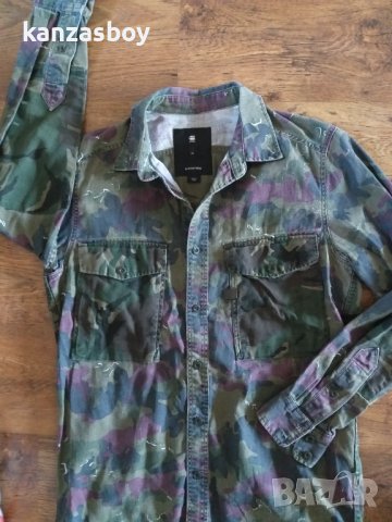 g-star type c straight long rc shirt - страхотна мъжка риза , снимка 7 - Ризи - 42880933