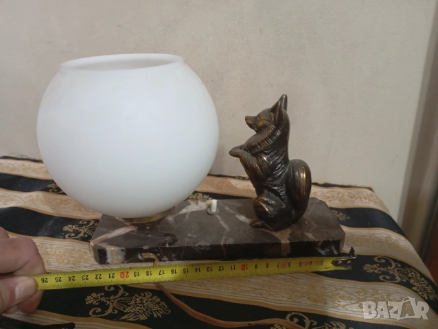 стара настолна лампа арт деко, снимка 5 - Настолни лампи - 38683155