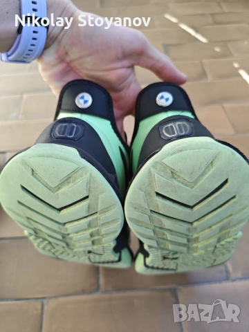 Обувки Puma-BMW, черно-зелено-сиво, снимка 3 - Маратонки - 52388267