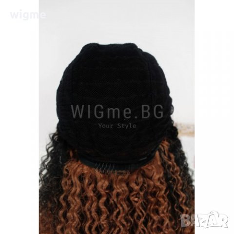 Дълга кестенява къдрава лейс фронт перука Амалия, снимка 8 - Аксесоари за коса - 34867774