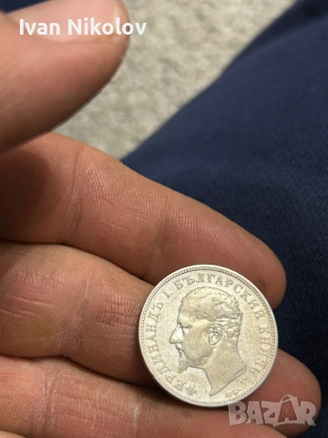 2 лева 1894, снимка 2 - Нумизматика и бонистика - 52794410
