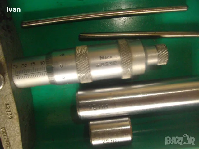 НОВ РУСКИ СССР USSR МИКРОМЕТЪР МЕТРИЧЕН ДЪЛБОКОМЕР 0-100мм ПЪЛЕН КОМПЛЕКТ ГМ-100, снимка 12 - Други инструменти - 48483172