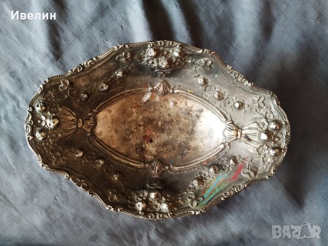 метална купа фруктиера арт деко, снимка 3 - Антикварни и старинни предмети - 30885795