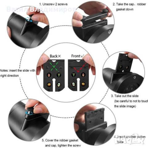 A816 Лазерен проектор с приставки 6LED, снимка 3 - Плейъри, домашно кино, прожектори - 42808342