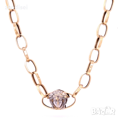 Златен синджир 15,26гр. 55,0см. 14кр. проба:585 модел:33782-5, снимка 3 - Колиета, медальони, синджири - 51759550