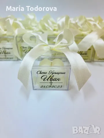 Бъбъл свещ, подаръци за гостите на сватба,кръщене, юбилей, абитуриентски бал, снимка 16 - Други - 41059208