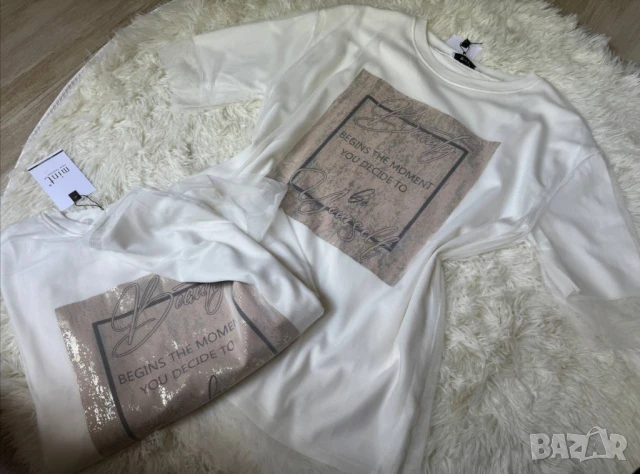 дамски комплект тениска и клин , снимка 6 - Комплекти - 50329803