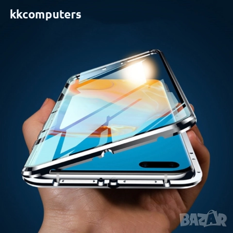 Huawei P40 Pro View Window/ Magnetic Metal Frame Калъф и Протектор, снимка 4 - Калъфи, кейсове - 51860671