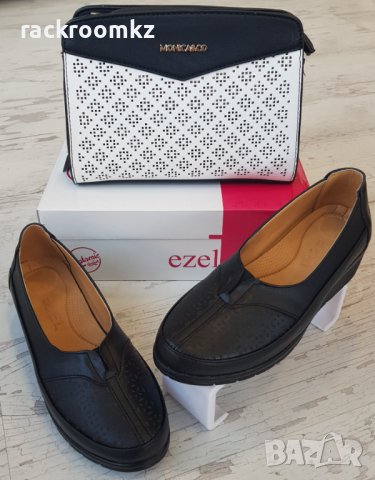 Дамски обувки в черен цвят на платформа, снимка 3 - Дамски ежедневни обувки - 36670276