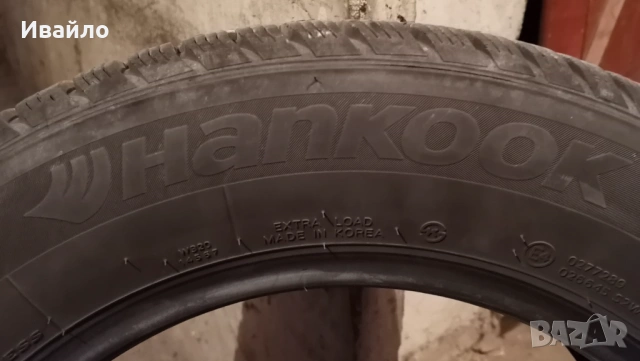 Продавам 2 броя зимни гуми 215.60.16 на 1 сезон дот 2020 Hankook , снимка 4 - Гуми и джанти - 53881605
