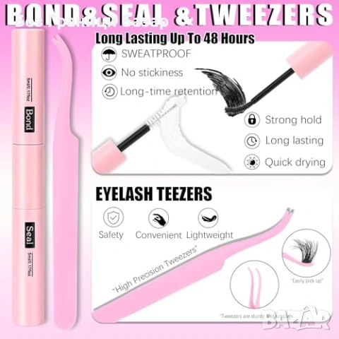 Нов Комплект снопчета мигли 846 броя D Curl 6 стила 12-21 мм с аксесоари, снимка 7 - Други - 53914746