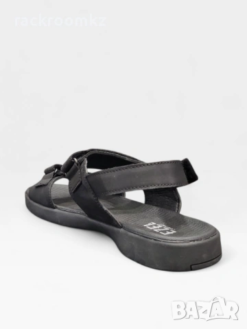 Мъжки кожени сандали в черно S526-1 black, снимка 3 - Мъжки сандали - 54252607