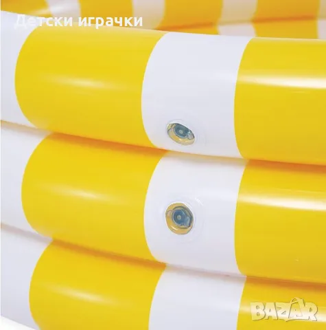 Детски надуваем басейн Intex, Zesty Lemon 147 x 33 см, 2 въздушни камери, PVC, лимон, снимка 5 - Басейни и аксесоари - 49937263