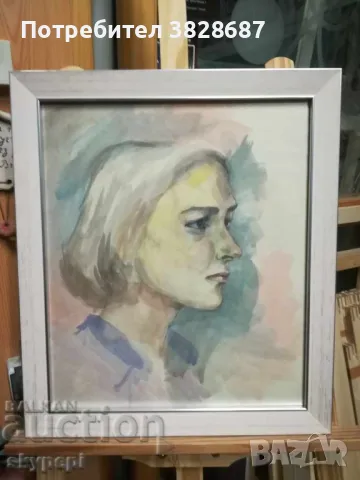 ПОРТРЕТ - АКВАРЕЛ, снимка 1