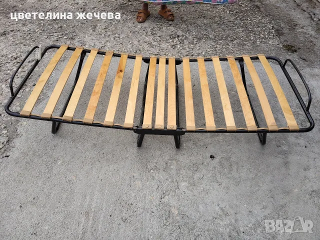Сгъваемо легло с ламели , снимка 3 - Спални и легла - 56086320
