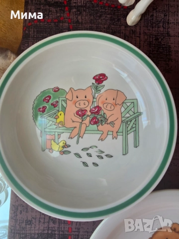 Порцеланови купички и чинии с детски мотиви, снимка 12 - Чинии - 51542520